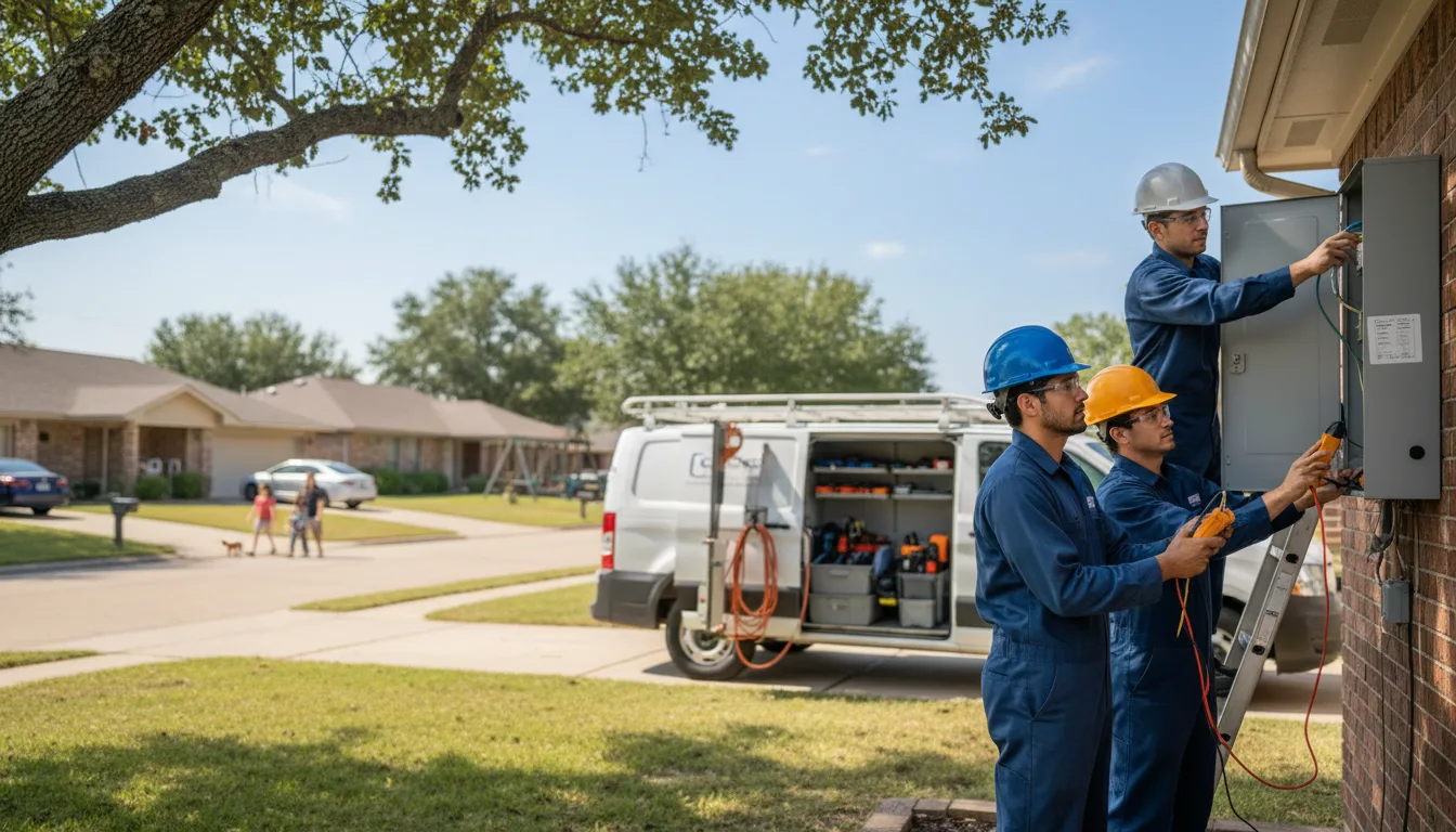 Certified electrician providing emergency electrical services in Tichnor, AR